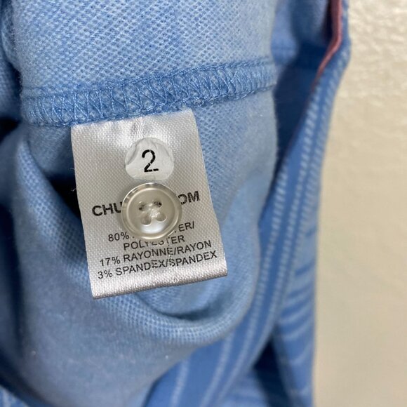 Chubbies Blue Fleece Shirt Jacket Men Size Medium Button Up Long Shacket - Picture 6 of 16